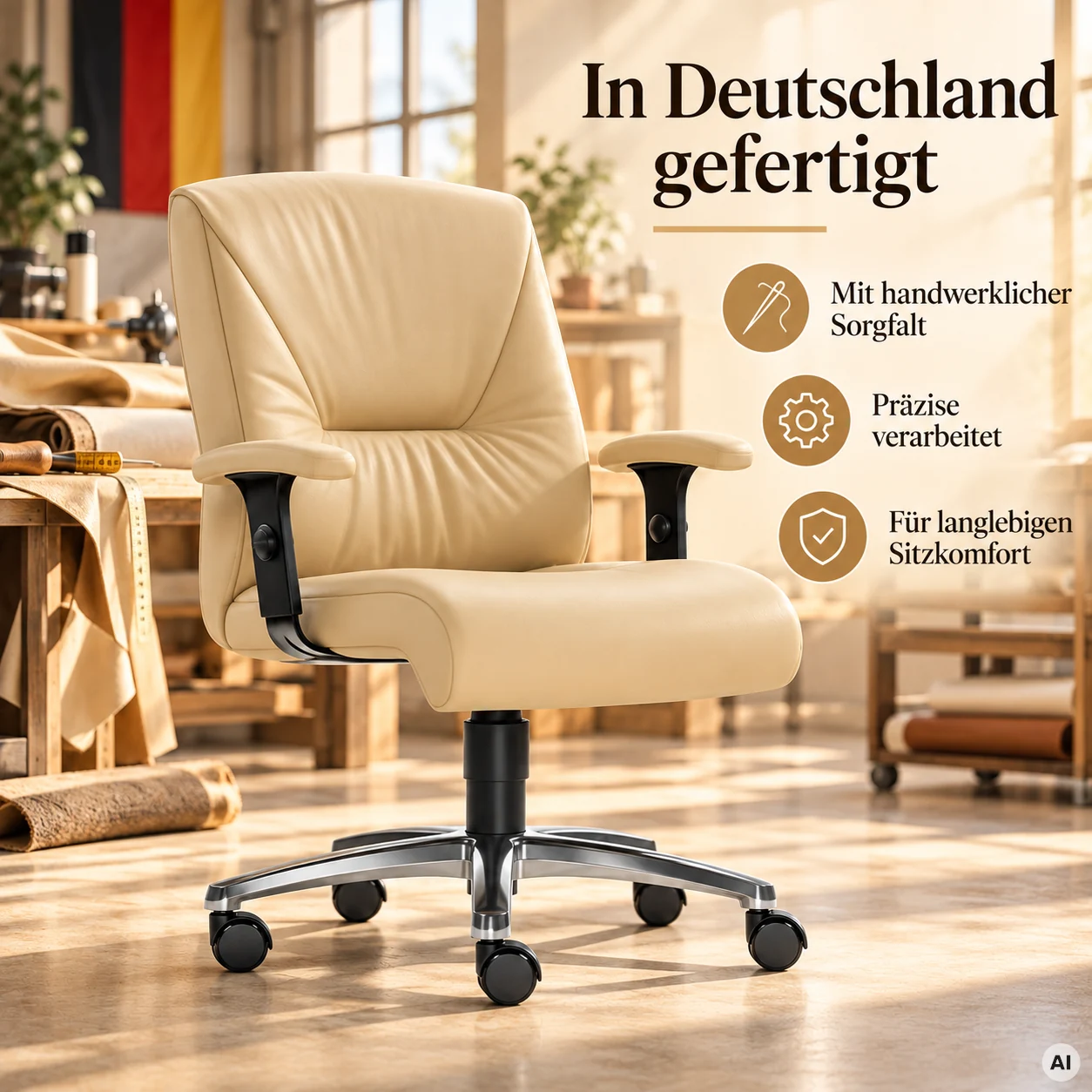 Halblehner Turbo XXL - Home Office Chefsessel