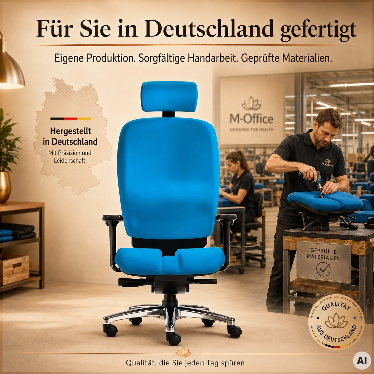 Office Balance L mit Kopfstütze - High End Bürostuhl