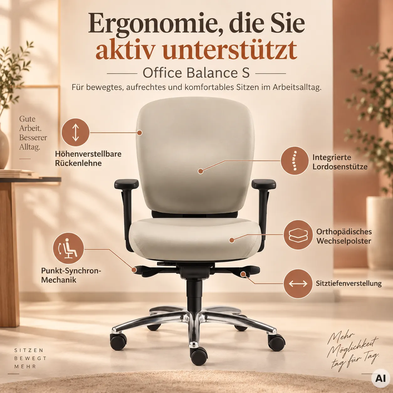 Office Balance S - Ergonomischer Bürostuhl