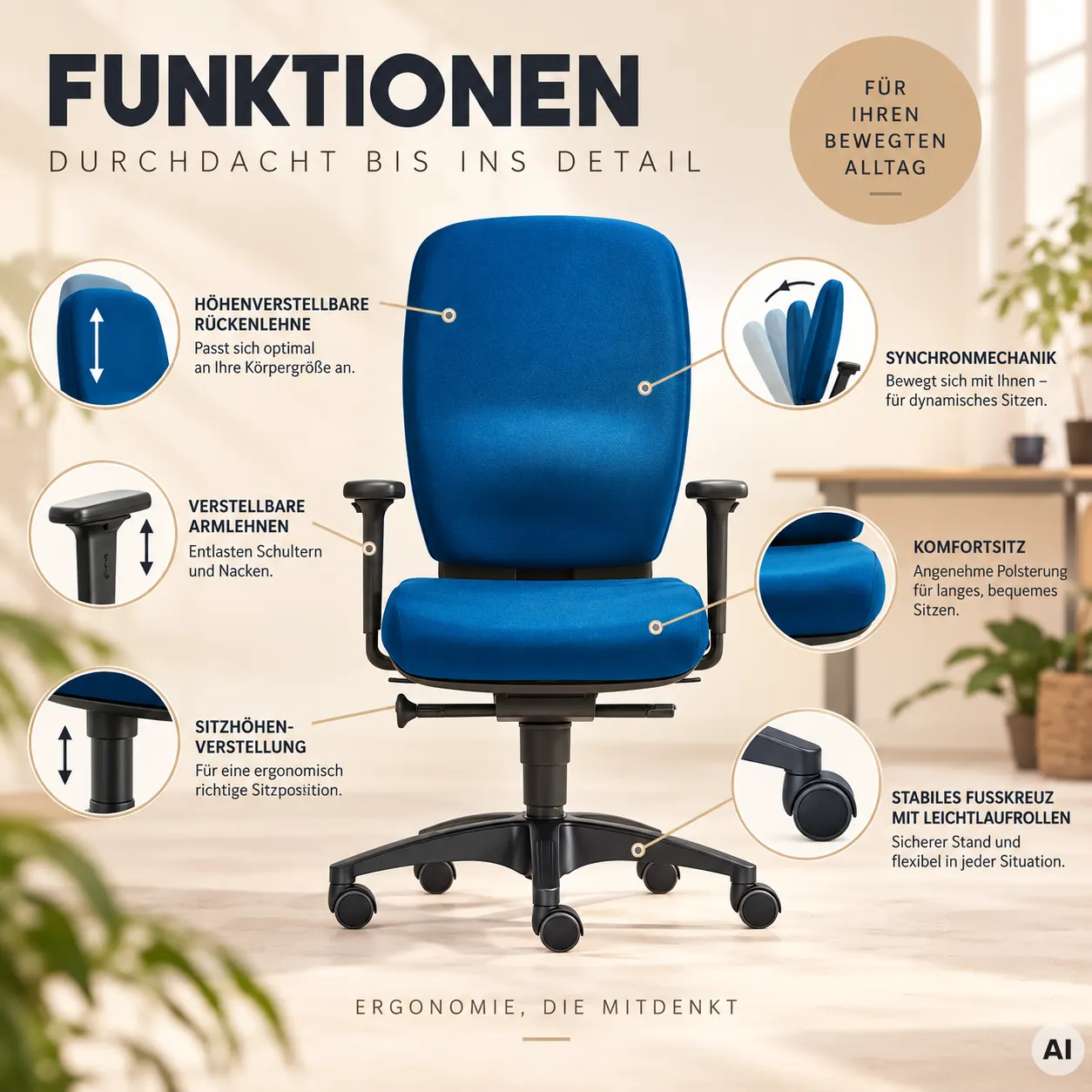 Office Balance M - Hochwertiger Drehstuhl